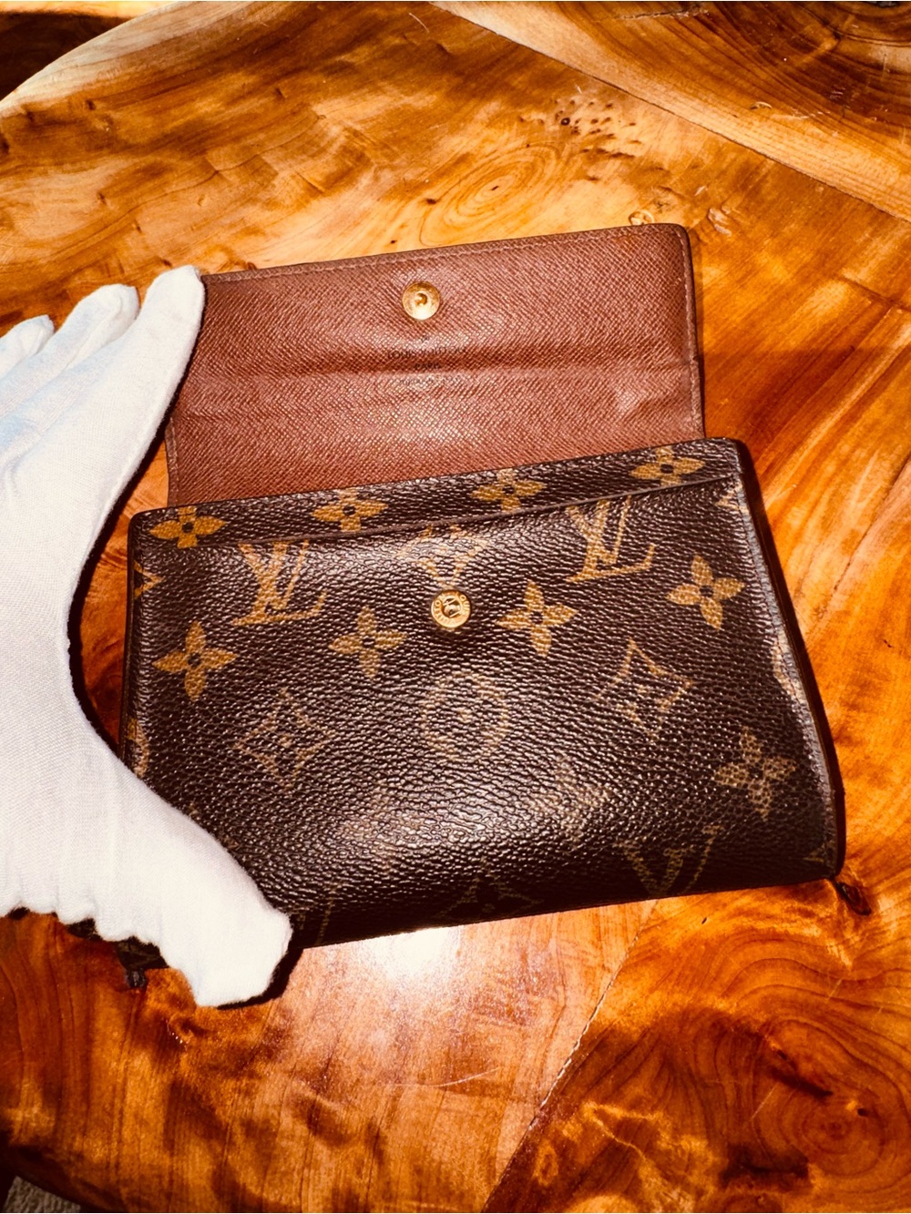 Louis Vuitton Monogram Portefeiulle Alexandra Trifold Wallet Brown - Picture 7 of 16